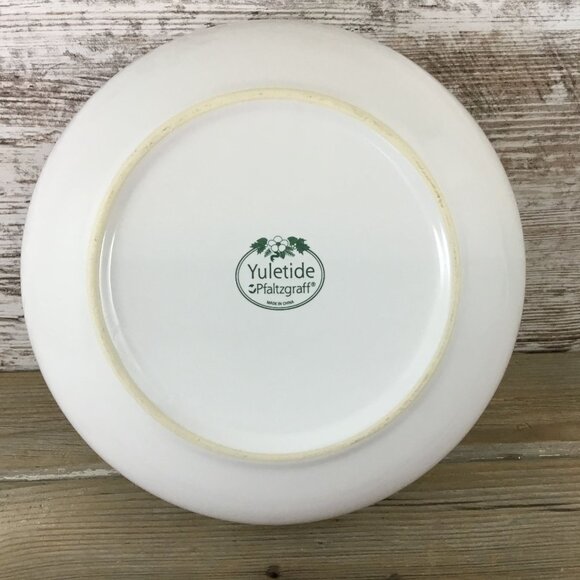 Pfaltzgraff Yuletide Round Vegetable Bowl 8 3/4" X 2 1/4" Christmas-Themed - Picture 6 of 12